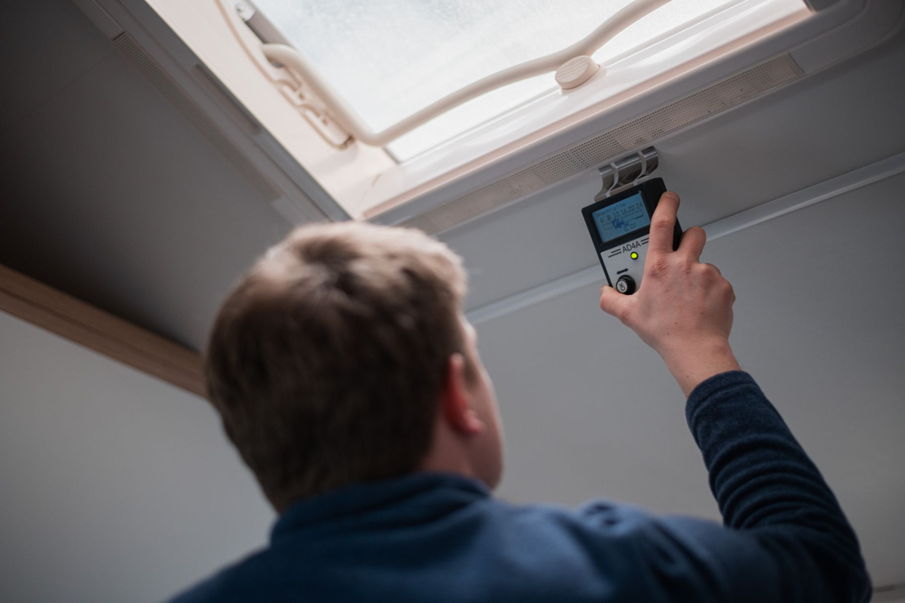 Jährliche Dichheitskontrolle zum prüfen der Feuchtigkeit im Camper