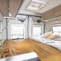 Im kleinen Kastenwagen ganz viel Platz, gemietet bei GP Camper & MC Rent