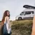 Mit dem Wohnmobil zum Mieten direkt ans Meer zum surfen