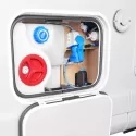 Camper bereit für Wintereinstellung